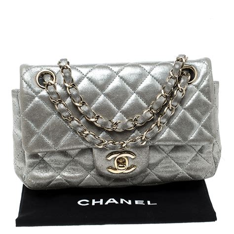 chanel silver bag|chanel silver tone hardware handbags.